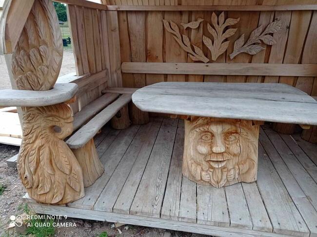 Ręcznie Rzeźbiona Altana Ogrodowa Rękodzieło wyprzedaż