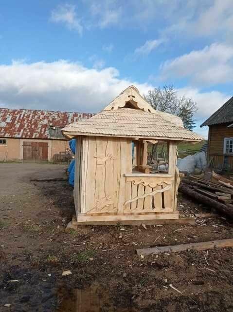 Ręcznie Rzeźbiona Altana Ogrodowa Rękodzieło wyprzedaż
