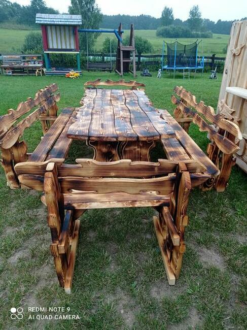 Sprzedam ręcznie rzeźbione meble ogrodowe