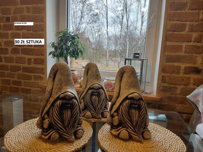 figurki ogrodowe skrzat krasnal gipsowy TANIO