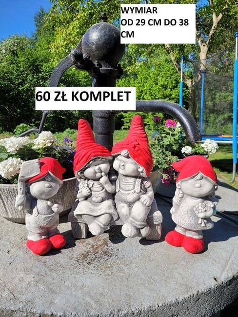 figurki ogrodowe skrzat krasnal gipsowy TANIO