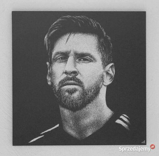 Leo Messi Obraz ręcznie grawerowany ...