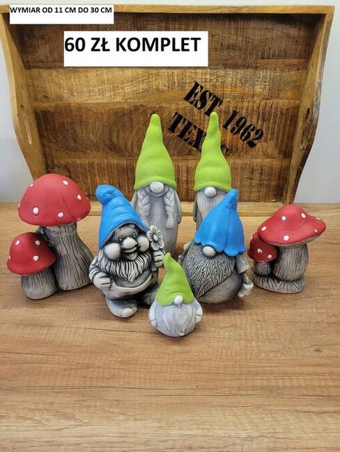 figurki ogrodowe skrzat krasnal gipsowy TANIO