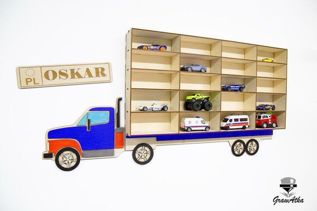 Półka Ciężarówka Resoraki hot wheels GrawAtka