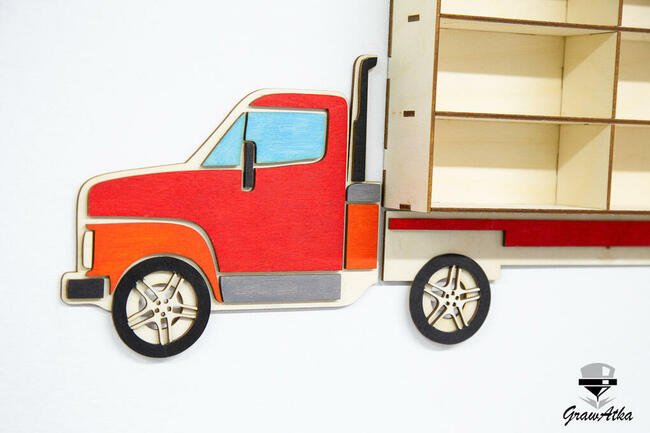 Półka Ciężarówka Resoraki hot wheels GrawAtka