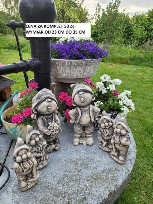 figurki gipsowe krasnale skrzat krasnal