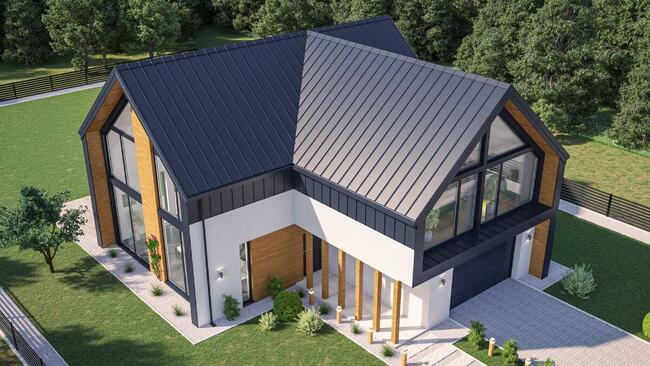 BLACHA NA RĄBEK STOJĄCY ZATRZASKOWY panelowa klik dachy