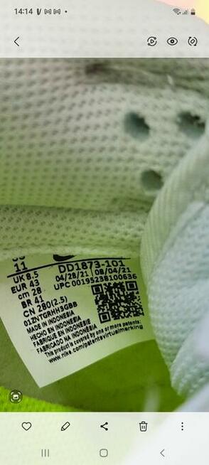 Nike dunk low next natura rozmiar 43