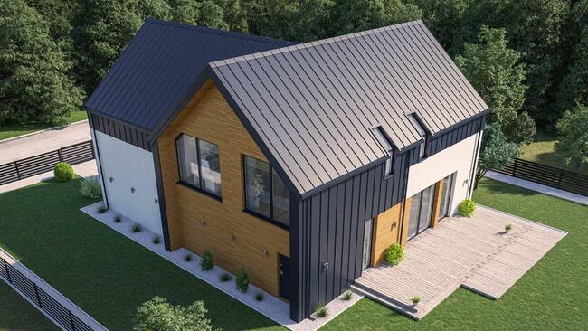 BLACHA NA RĄBEK STOJĄCY ZATRZASKOWY panelowa klik dachy