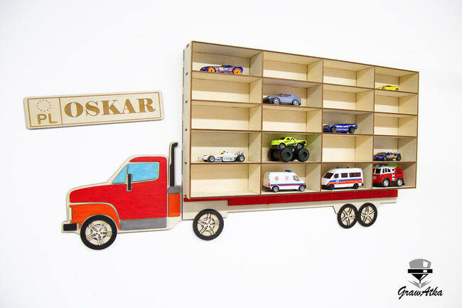 Półka Ciężarówka Resoraki hot wheels GrawAtka