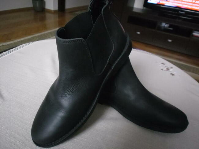 SZTYBLETY MĘSKIE CZARNE SKÓRA -JACK JONES