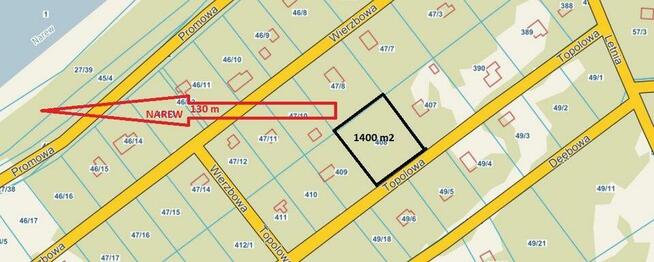 Duża działka z linią brzegową nad Bugiem k/Wyszkowa