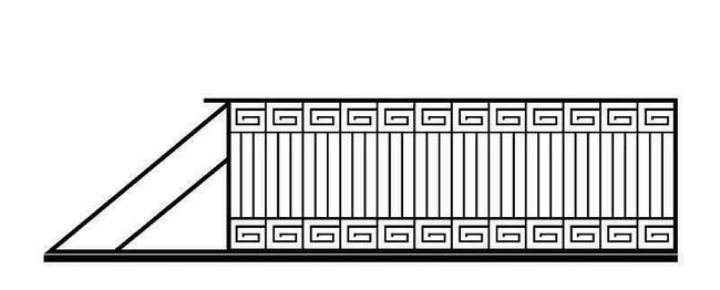 Brama przesuwna, bramy przesuwne, A21. Ogrodzenia