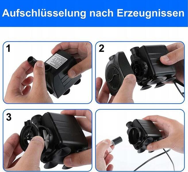 POMPKA Fontanna.Oczko wodne.Akwarium.500l/h .oświetleni12LED