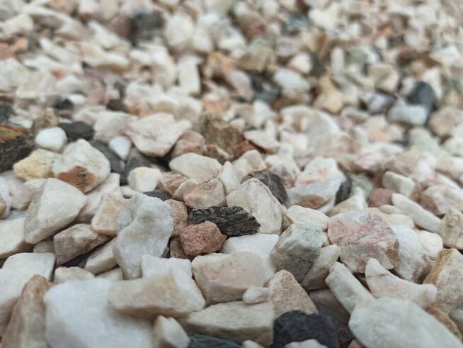 Grys Ogrodowy 8-16 mm Kamień PASTELOWY KREMOWY BIAŁY ŻWIR