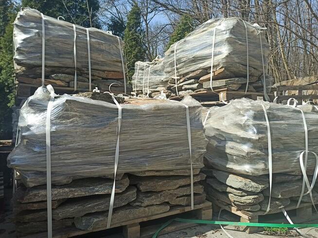 Łupek Szarogłazowy kamień na ścieżki kaskady oczka elewacja