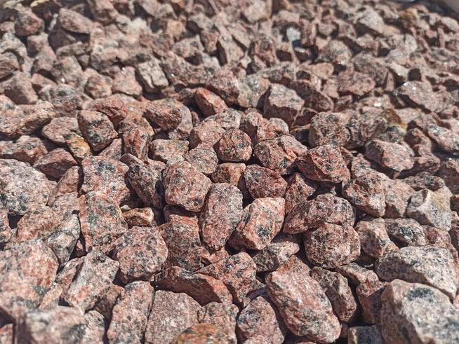 GRYS CZERWONY VANGA 8-16 mm Granit Kostka Kamień Murowy