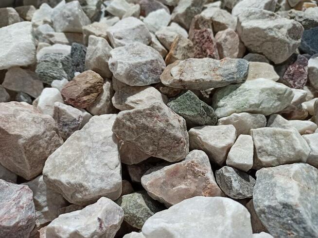 Grys Ogrodowy 8-16 mm Kamień PASTELOWY KREMOWY BIAŁY ŻWIR