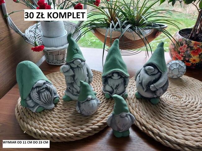 figurki ogrodowe skrzaty krasnale