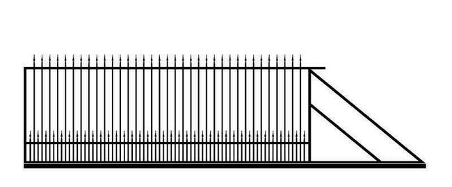 Brama przesuwna, bramy przesuwne, A7. Ogrodzenia