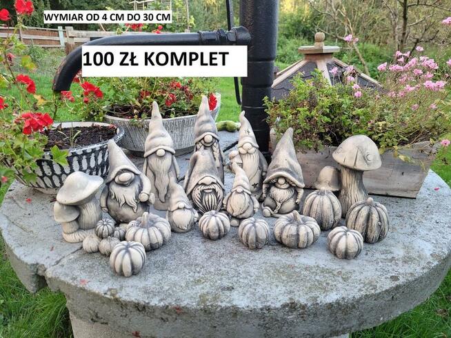 krasnale skrzaty figurki ogrodowe
