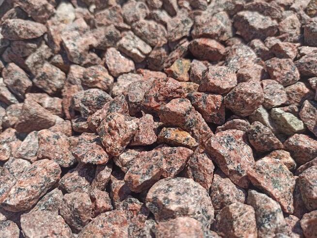 GRYS CZERWONY VANGA 8-16 mm Granit Kostka Kamień Murowy