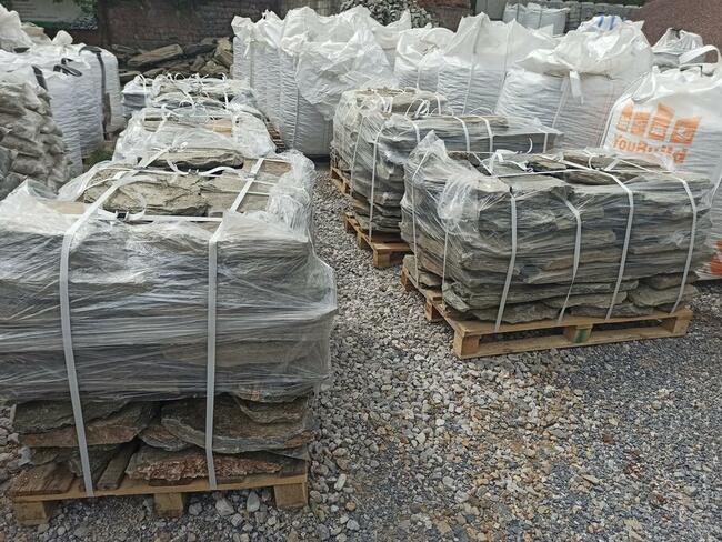 Łupek Szarogłazowy kamień na ścieżki kaskady oczka elewacja