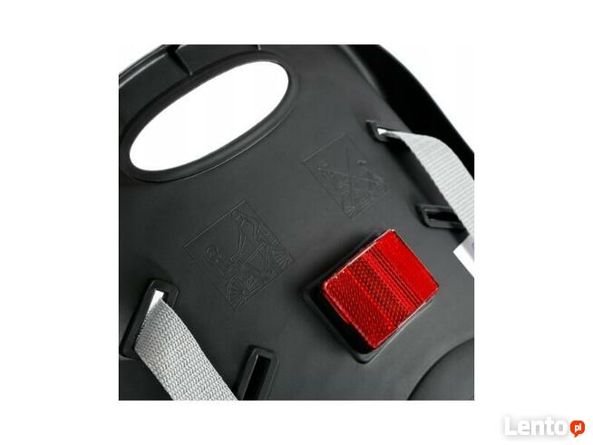 FOTELIK ROWEROWY CAMPELA SZARY DLA DZIECKA NA BAGAŻNIK RAMĘ