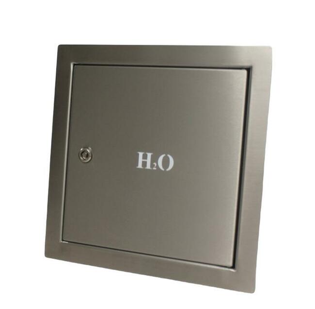 Drzwi rewizyjne zaworu wody 300x300 INOX H2O