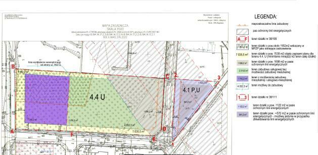 Duża działka pod zabudowę usługową i mieszkaniową.