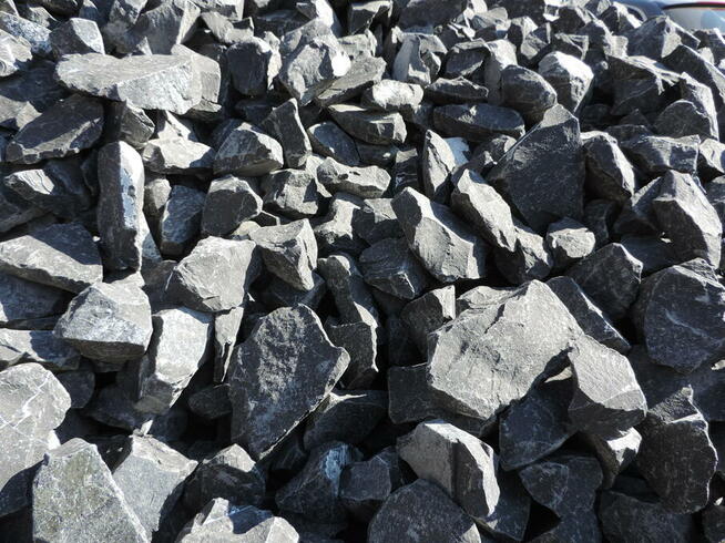 Czarny Kamień bazalt do gabionu 40-120 mm ogrodzenie grafit