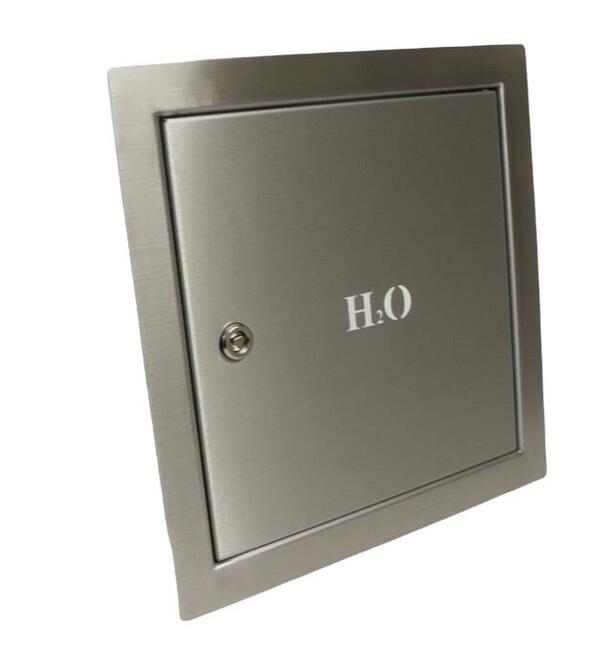 Drzwi rewizyjne zaworu wody 300x300 INOX H2O