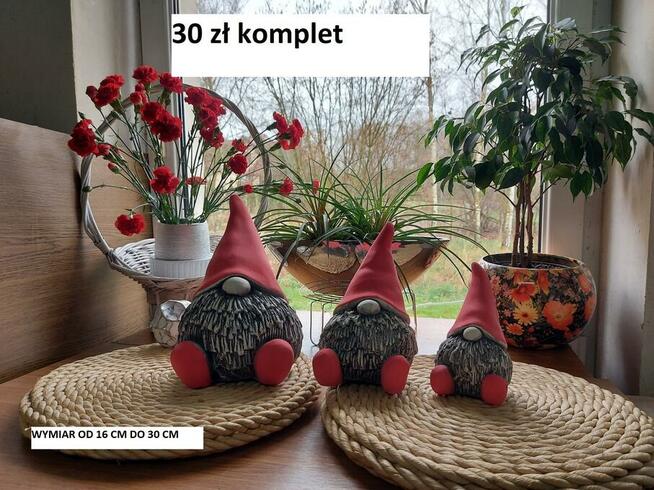 krasnale skrzaty figurki ogrodowe