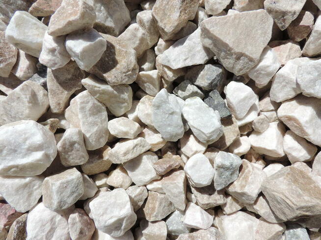 Grys Ogrodowy 8-16 mm Kamień PASTELOWY KREMOWY BIAŁY ŻWIR