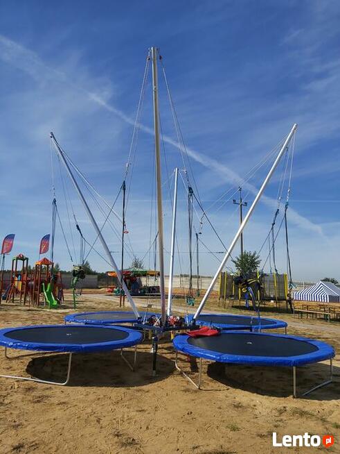 Euro-Bungee 4 stanowiskowe Bunge Stacjonarne Trampolina