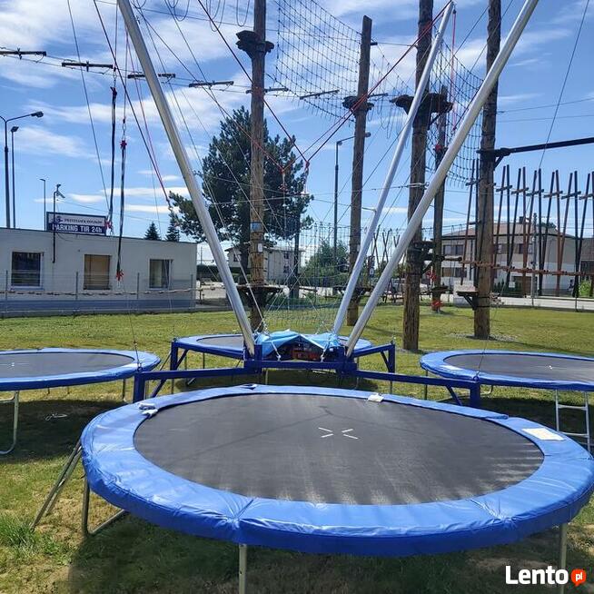 Euro-Bungee 4 stanowiskowe Bunge Stacjonarne Trampolina