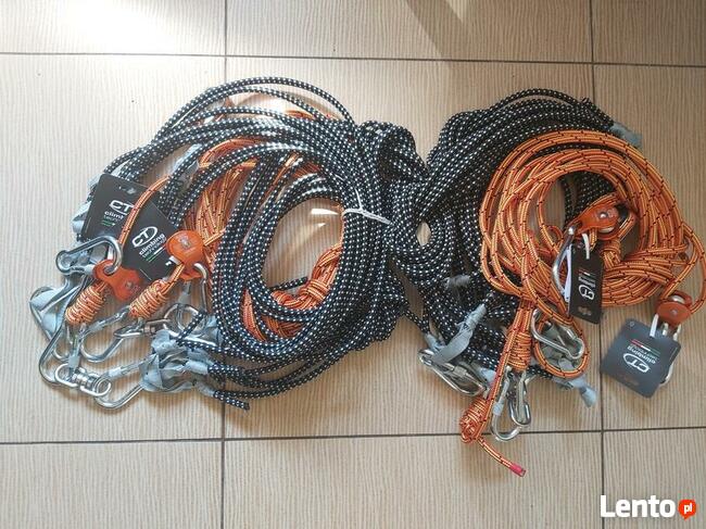 Euro-Bungee 4 stanowiskowe Bunge Stacjonarne Trampolina