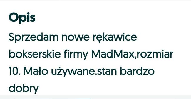 Rękawice bokserskie