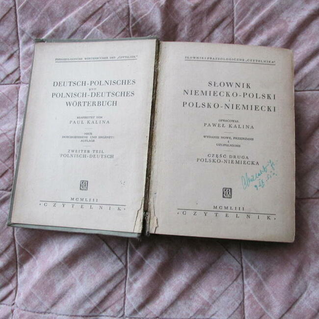 Słownik polsko - niemiecki 1953