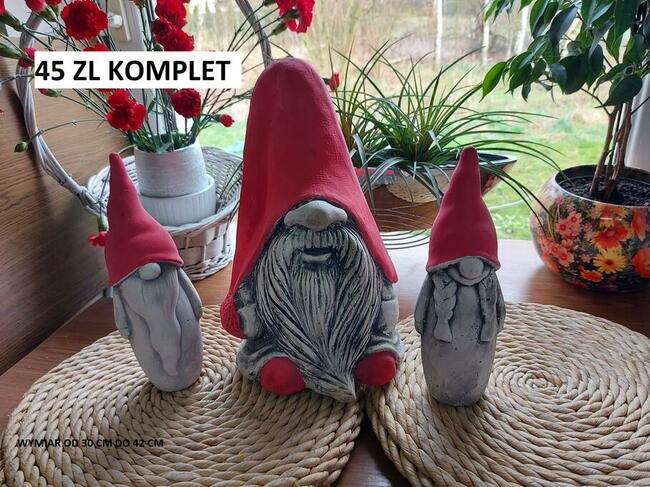 krasnale krasnale ogrodowe gipsowe skrzaty figurki