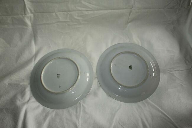 Talerze płaskie Wawel 2 sztuki kwiaty PRL