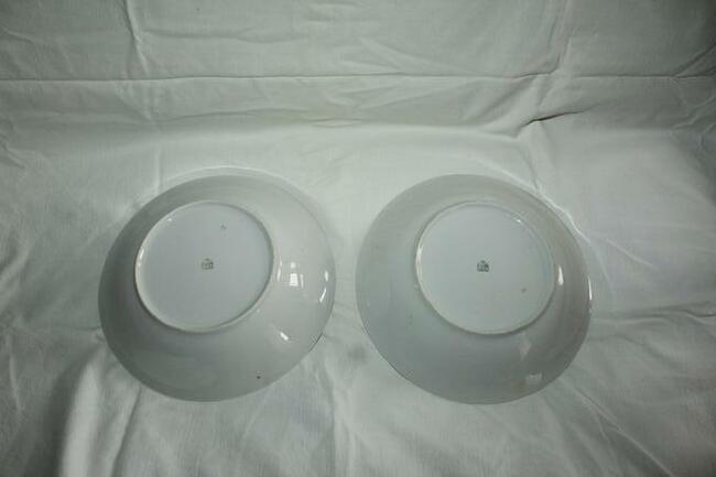 Serwis obiadowy Ćmielów zielony pasek PRL