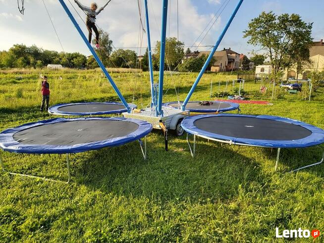 Euro-Bungee 4 stanowiskowe Bunge Stacjonarne Trampolina