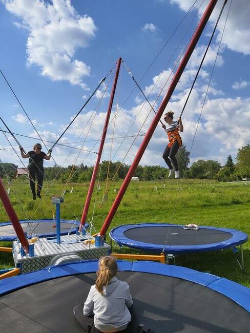 Euro-Bungee 4 stanowiskowe Bunge Stacjonarne Trampolina