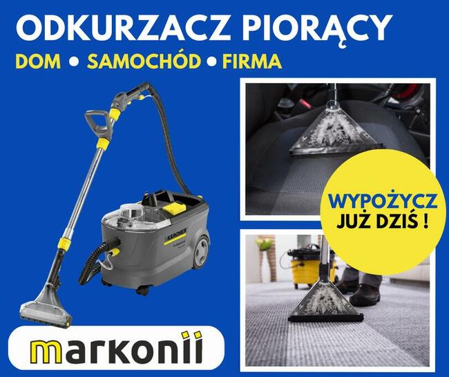 wynajem parownica szorowarka odkurzacz karcher warszawa