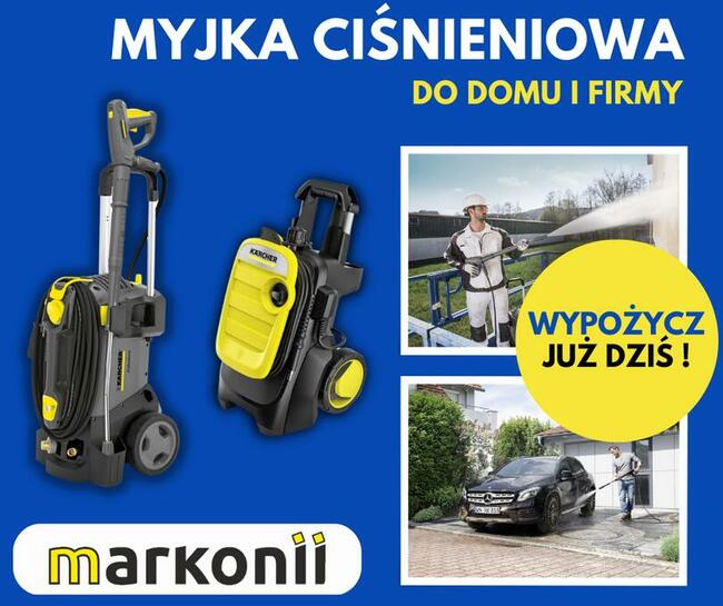 Wypożyczalnia myjka ciśnieniowa parownica odkurzacz piorący