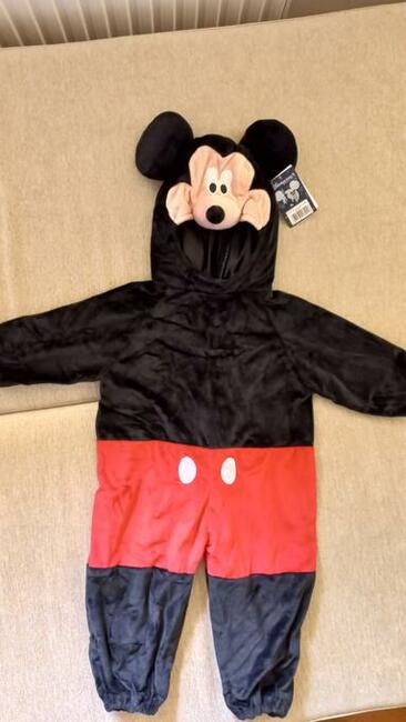 Mickey Mouse - nowy strój karnawałowo-choinkowy - 12-18 m-cy