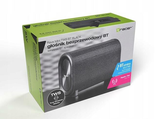 Głośnik Przenośny Tracer Rave Mini Czarny. Polecam.