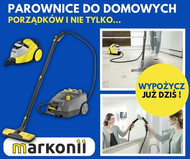 wynajem parownica szorowarka odkurzacz karcher warszawa