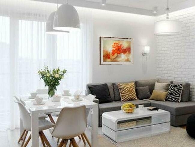 Gałązka Pigwy Impresja, ręcznie malow.olejny, L.Olbrycht